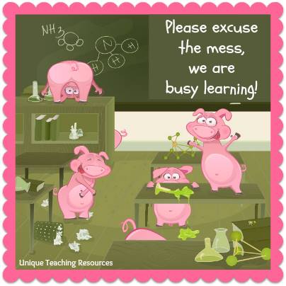 Funny quote about learning - Please excuse the mess, we are busy learning.