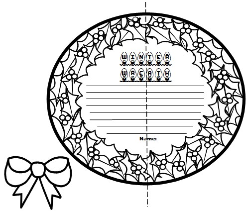 Fun Winter Lesson Plan Activities Winter Wreath Creative Writing Templates and Projects