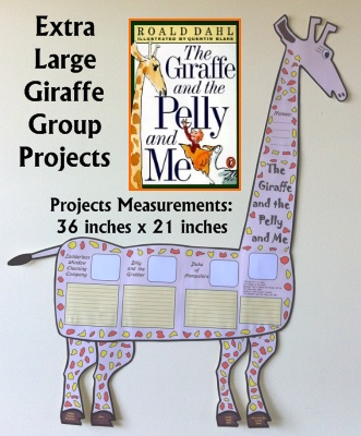 The Giraffe and the Pelly and Me fun Roald Dahl group project templates and worksheets