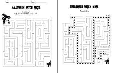 Halloween Maze Puzzle