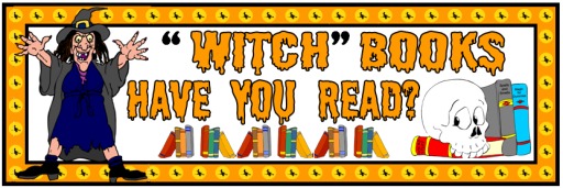 Free Halloween Witch Reading Bulletin Board Display Banner Examples for Teachers