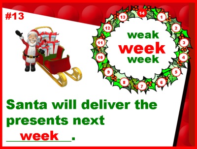 Homophones Christmas Grammar Powerpoint Lessons