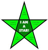 Back to School Student Information Star Templates