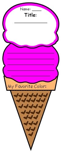 Color Poem Ice Cream Templates Color Poetry