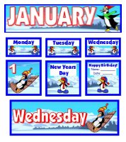 Download Free January Classroom Calendar