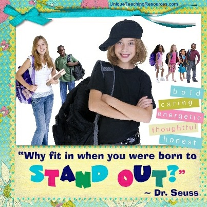 Dr Seuss Quotes - Why fit in when you were born to stand out?