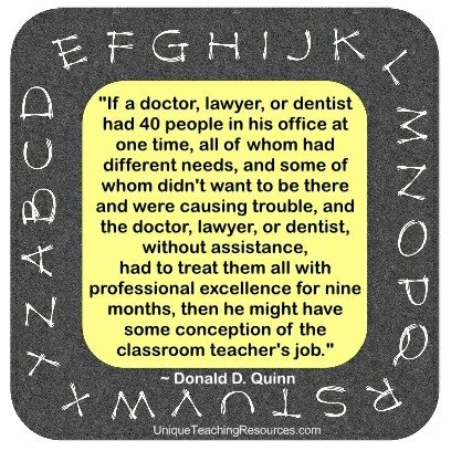 Quotes About Teachers by Donald D. Quinn