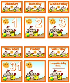 July Printable Calendar