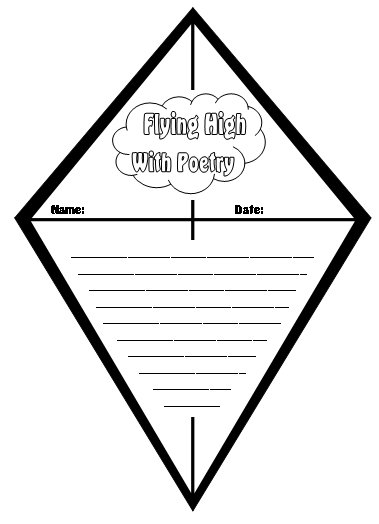 Kite Poetry Template for Creative Writing