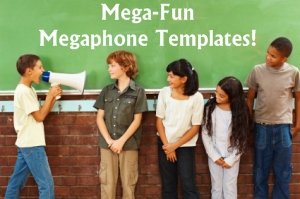 Fun Megaphone Creative Writing Templates