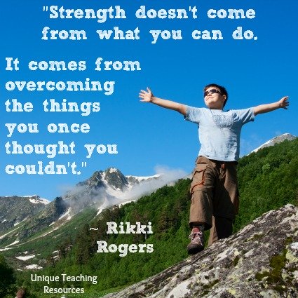 Rikki Rodgers quote - Strength doesn't come from what you can do.