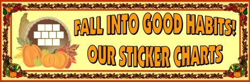 Thanksgiving Bulletin Board Sticker Chart Templates Display