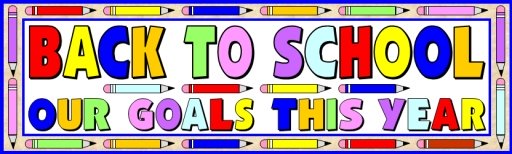 Fun Pencil Writing Templates Goals for a New Year of School