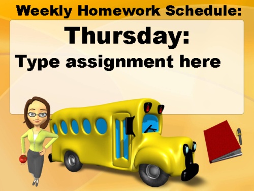 Open House Powerpoint Presentation Homework Assignments Elementary School