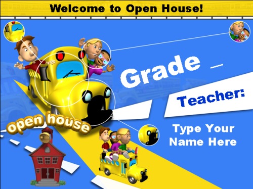Parent Open House Powerpoint for Back to School Elementary Teachers