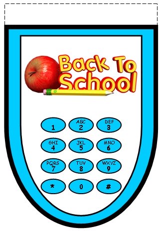 Grade 5 Back to School Teaching Resources Bottom Cell Phone Template