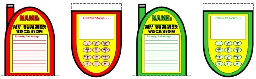 My Summer Vacation Fun Cell Phone Project Templates