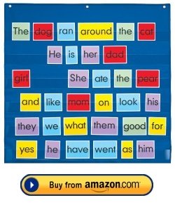 Pocket Chart For Sight Words Flashcards