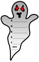 Halloween Ghost Acrostic Poem Templates