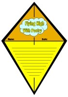 Kite Shaped Poetry Writing Templates