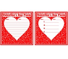 Valentine's Day Poems and Poetry Worksheets