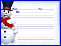 Our Frosty Winter Stories Printable Worksheets for Language Arts