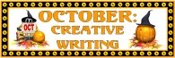 Halloween October Creative Writing Bulletin Board Display Banner