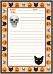 Halloween Spooky Character Stories Printable Worksheets for Language Arts