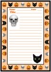 Halloween Spooky Character Stories Printable Worksheets for Language Arts
