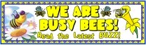 Spring Busy Bees Writing Bulletin Board Display Banner