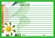 Spring Flower Creative Writing Stories Printable Worksheets for Language Arts