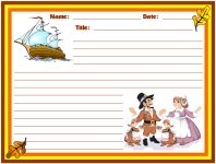 Thanksgiving Mayflower Stories Printable Worksheets for Language Arts