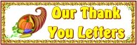 Thanksgiving Thank You Letters Bulletin Board Display Banner