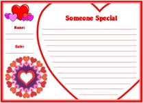 Valentine’s Day Someone Special Printable Worksheets for Language Arts