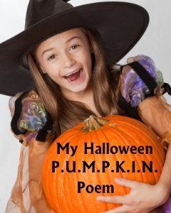 Halloween Poetry and Poem Pumpkin Templates