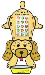 Reading Sticker Charts for Books Dog Theme