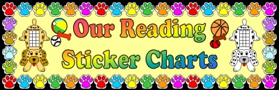 Puppy Reading Sticker Charts Elementary Bulletin Board Display