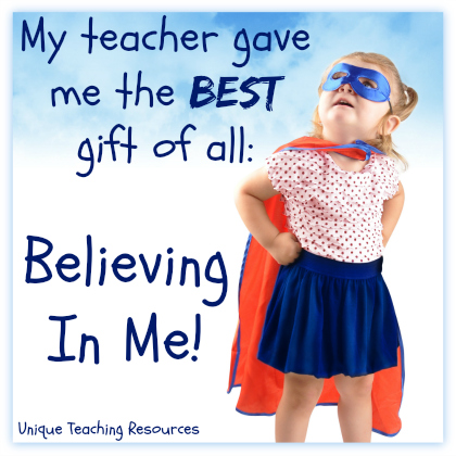 Quotes About Kids - My Teacher Believes in Me