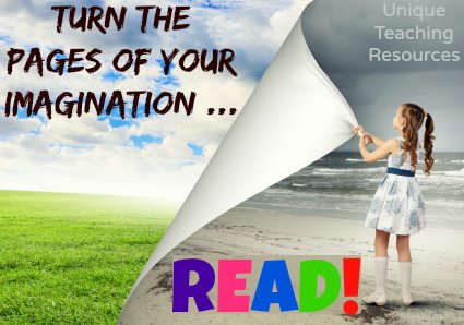Quotes about reading - Turn the pages of your imagination.  Read.