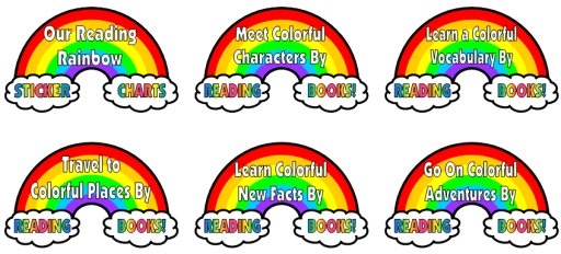 Reading Rainbow Bulletin Board Display Examples and Ideas
