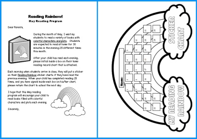 Reading Rainbow Letter To Parents