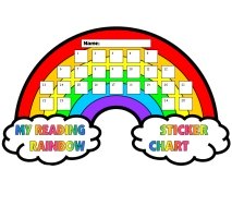 Reading Rainbow Sticker Chart Template