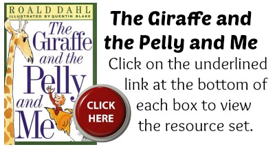 The Giraffe and the Pelly and Me Book Cover Roald Dahl Projects