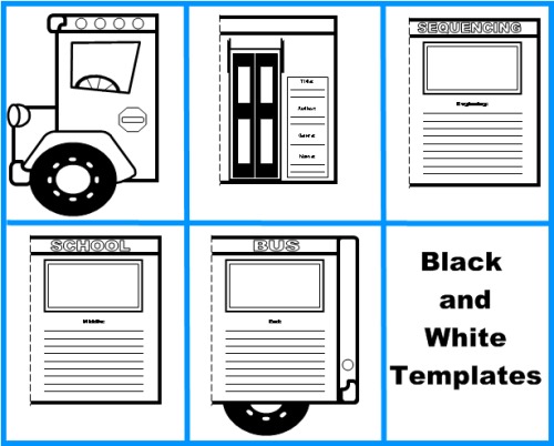 Back to School Bus Book Report Project Final Draft Templates