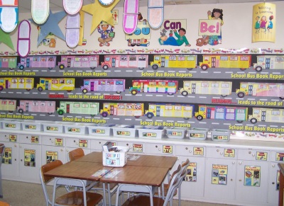 Ideas for Back To School Bulletin Board Displays Bus Themes