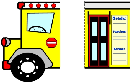 Fun School Bus Shaped Writing Templates for Back to School Activity for Elementary Students