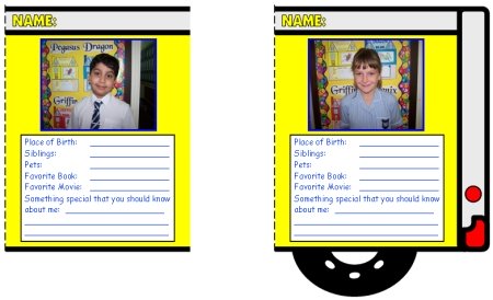 Fun School Bus Templates for a Back to School Creative Writing Activity