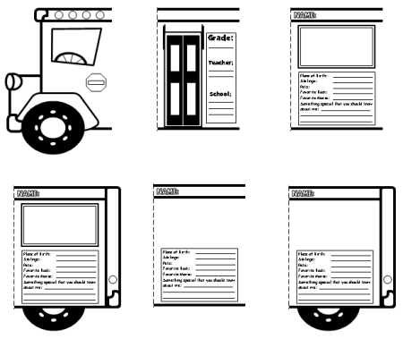 School Bus Creative Writing Activities and Back to School Lesson Plans