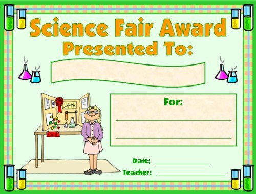 Science Fair Award Certificate 