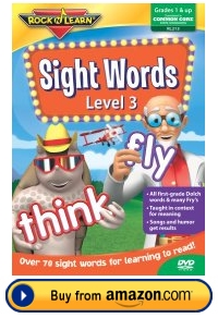 Sight Words Rock and Learn DVD Level 3
